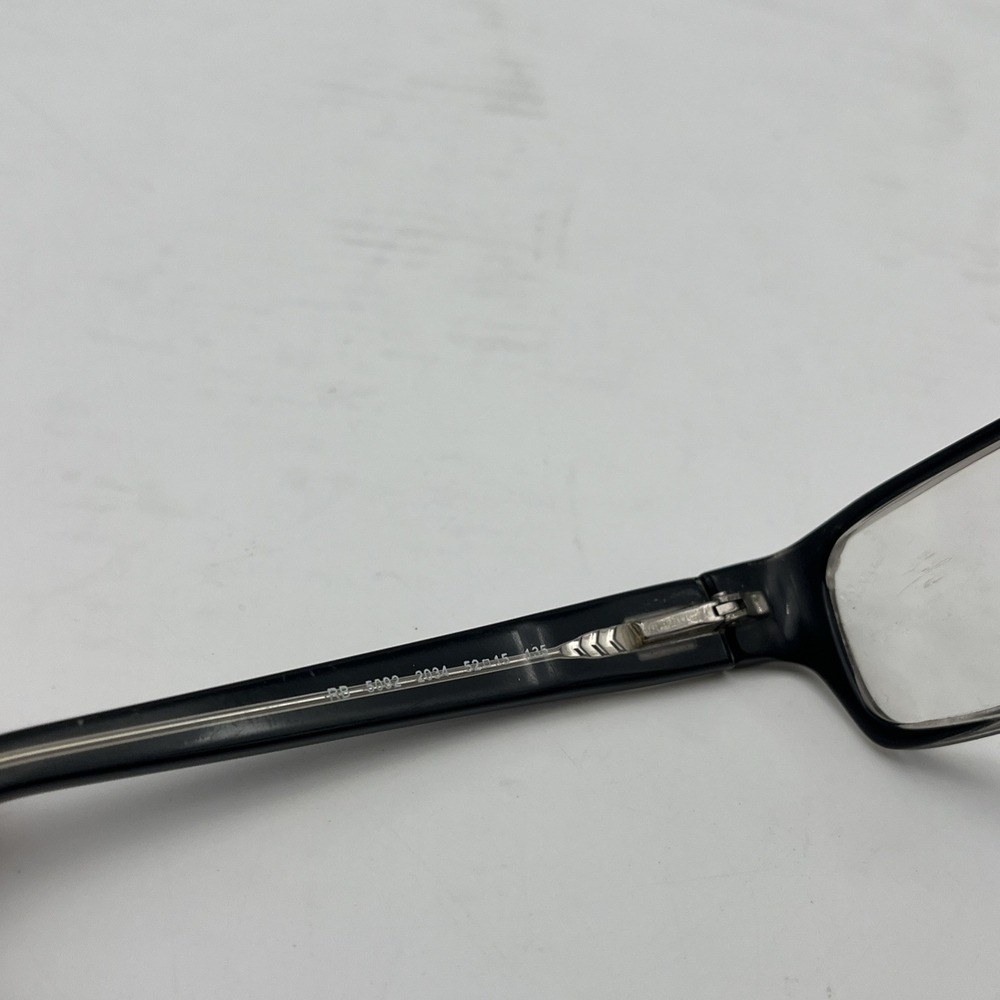 Ray Ban RB5092 2034 Black Rectangle Eyeglasses 52-15 135 Frames Only - Picture 5 of 10